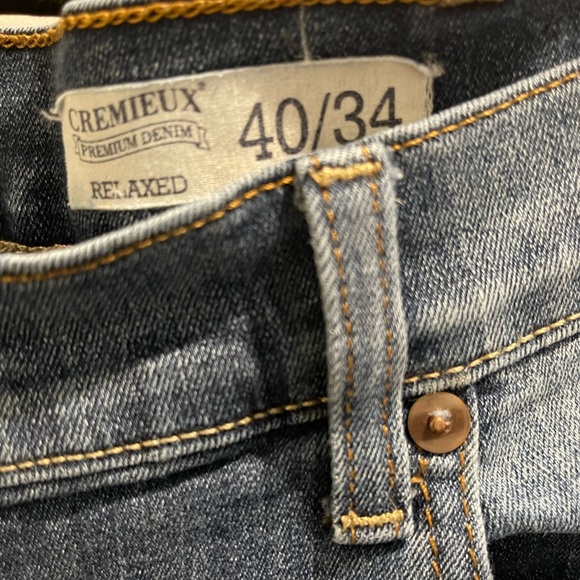 Men's Daniel Cremieux relaxed fit straight leg jeans 40/34 - Picture 2 of 7